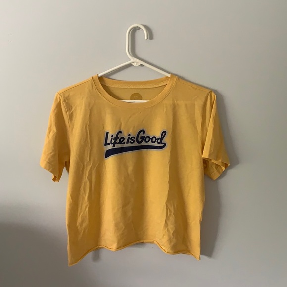 Cropped Life is Good T Shirt - Picture 1 of 2